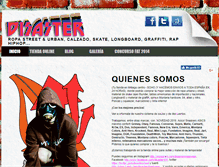 Tablet Screenshot of disasterstreetwear.com